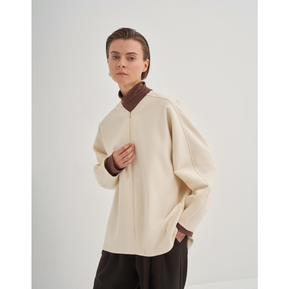 QOOQ Maxi Sweat Ekru