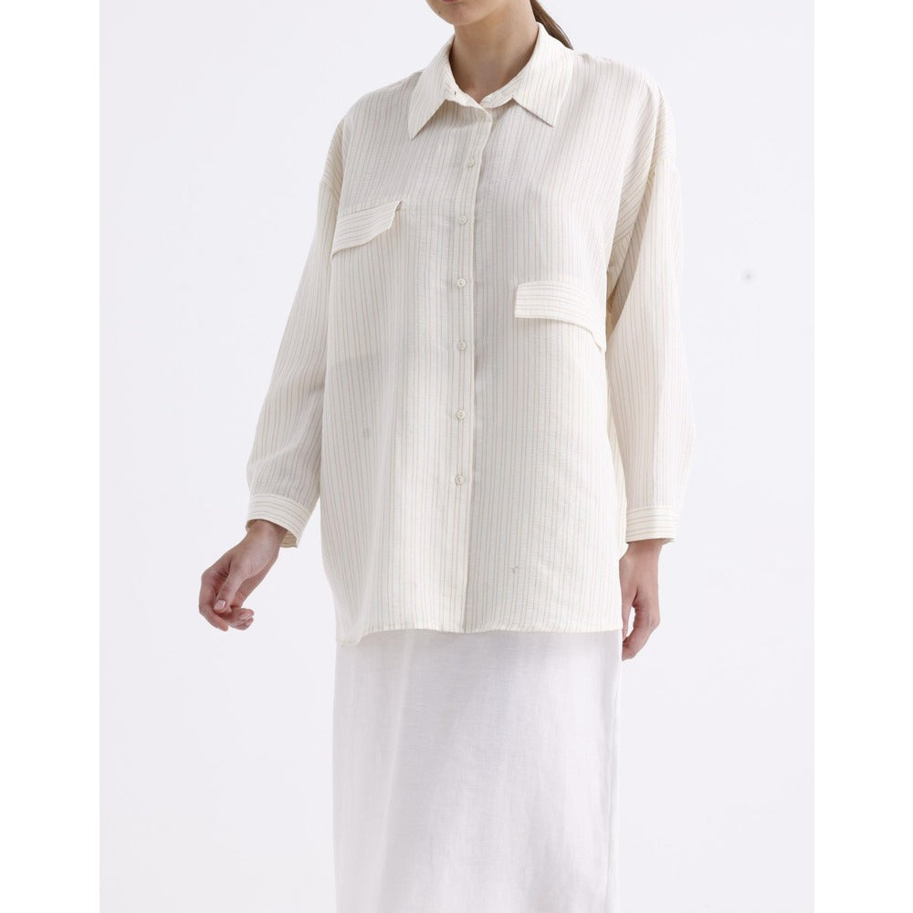 QOOQ Luvya Gömlek Bej