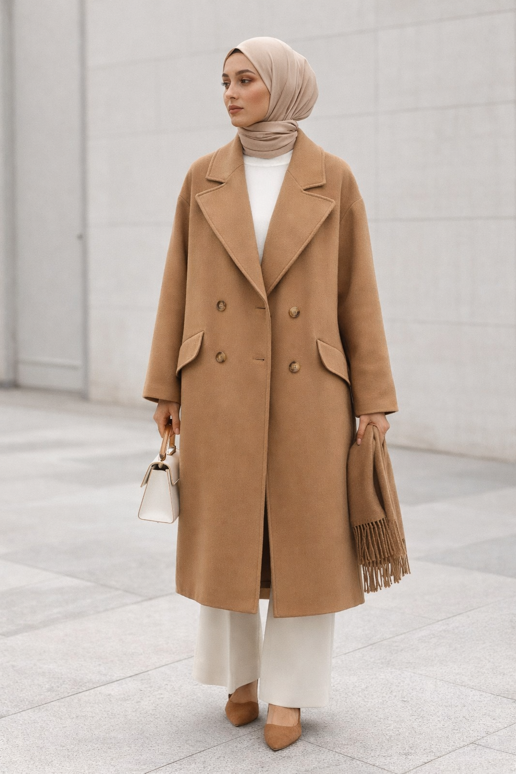 Zeynep Şule Cepli Kruvaze Palto