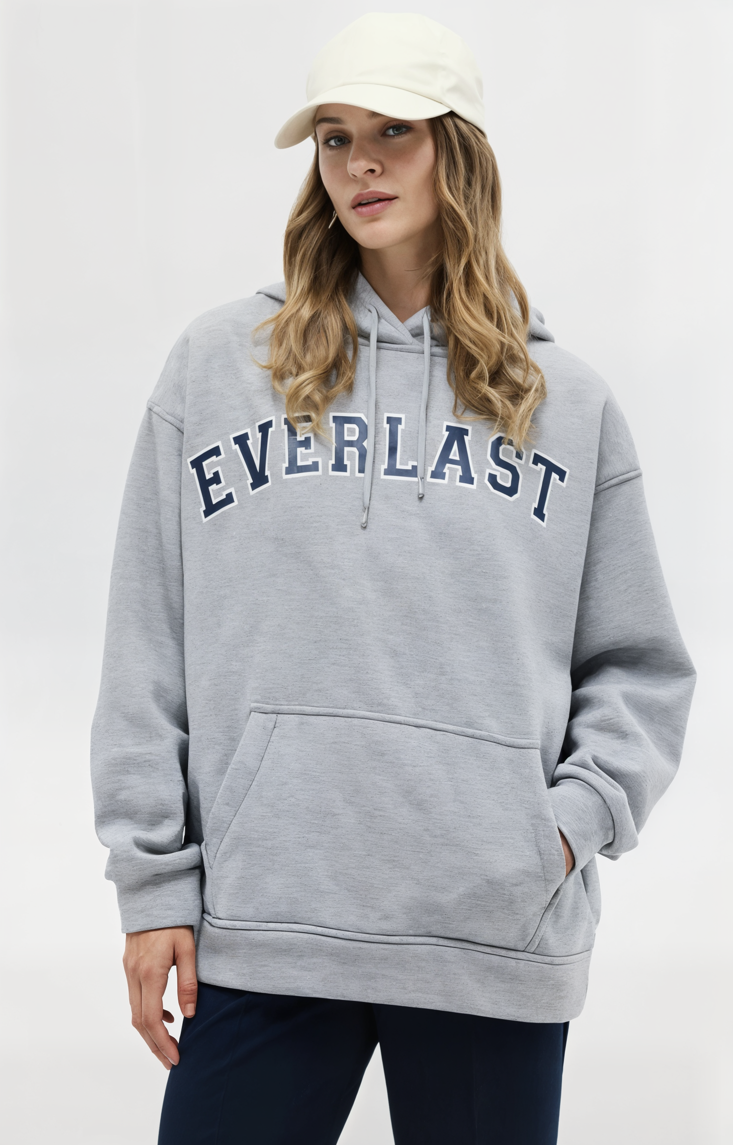 Şardonlu Baskılı Oversize Sweatshirt