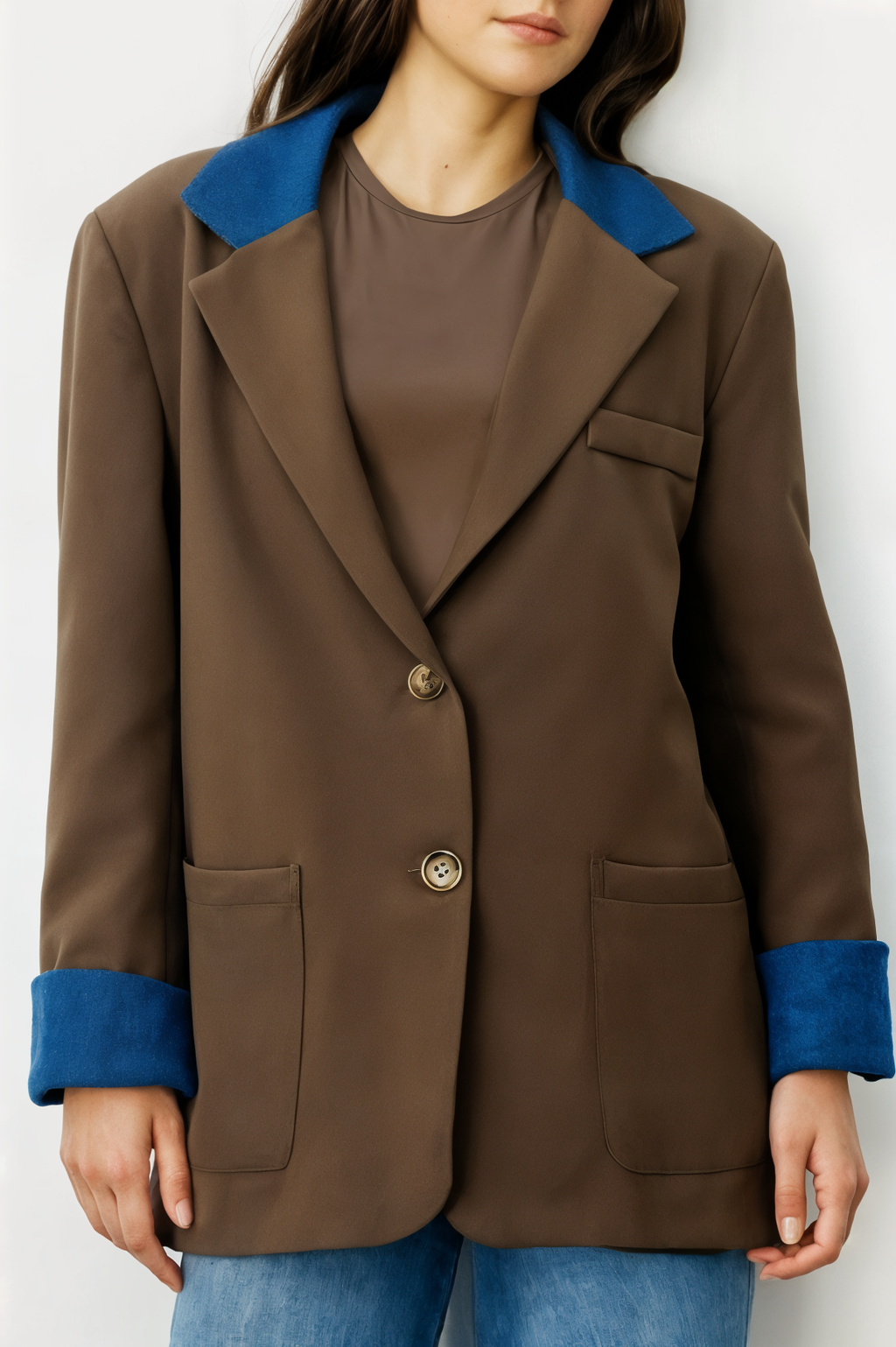 Kot Garni Detaylı Blazer Ceket