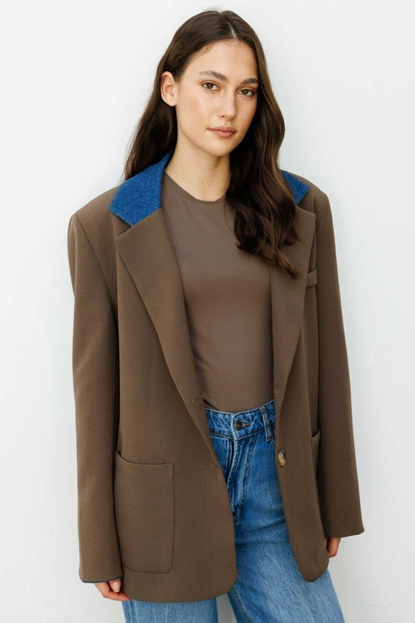 Kot Garni Detaylı Blazer Ceket