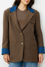 Kot Garni Detaylı Blazer Ceket