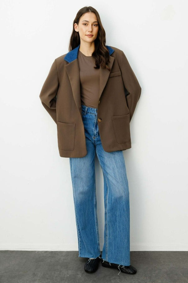 Kot Garni Detaylı Blazer Ceket