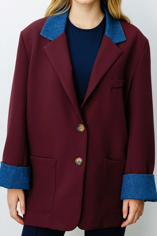Kot Garni Detaylı Blazer Ceket