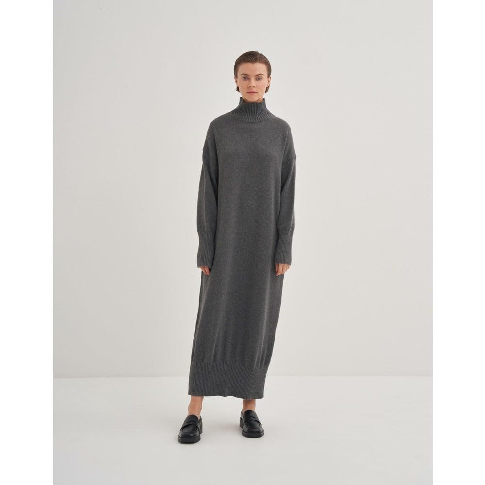 QOOQ Lav Elbise Füme