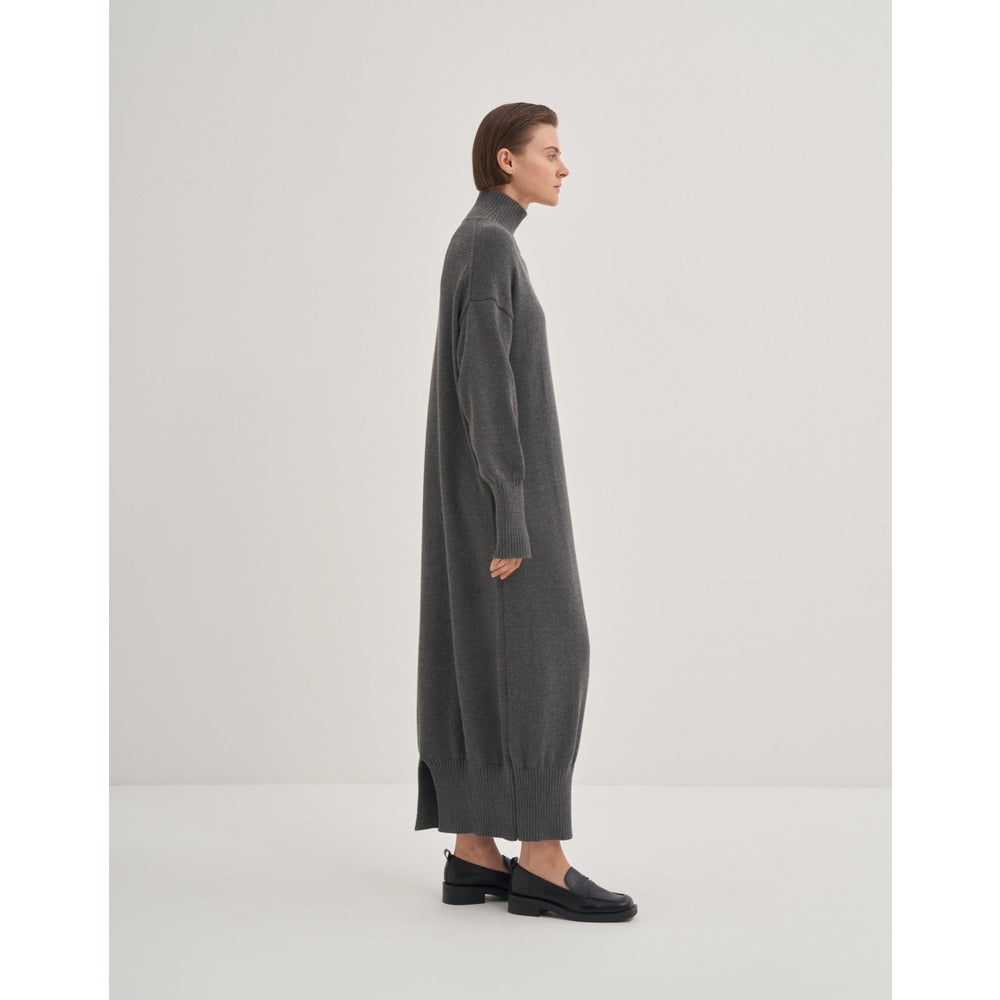 QOOQ Lav Elbise Füme