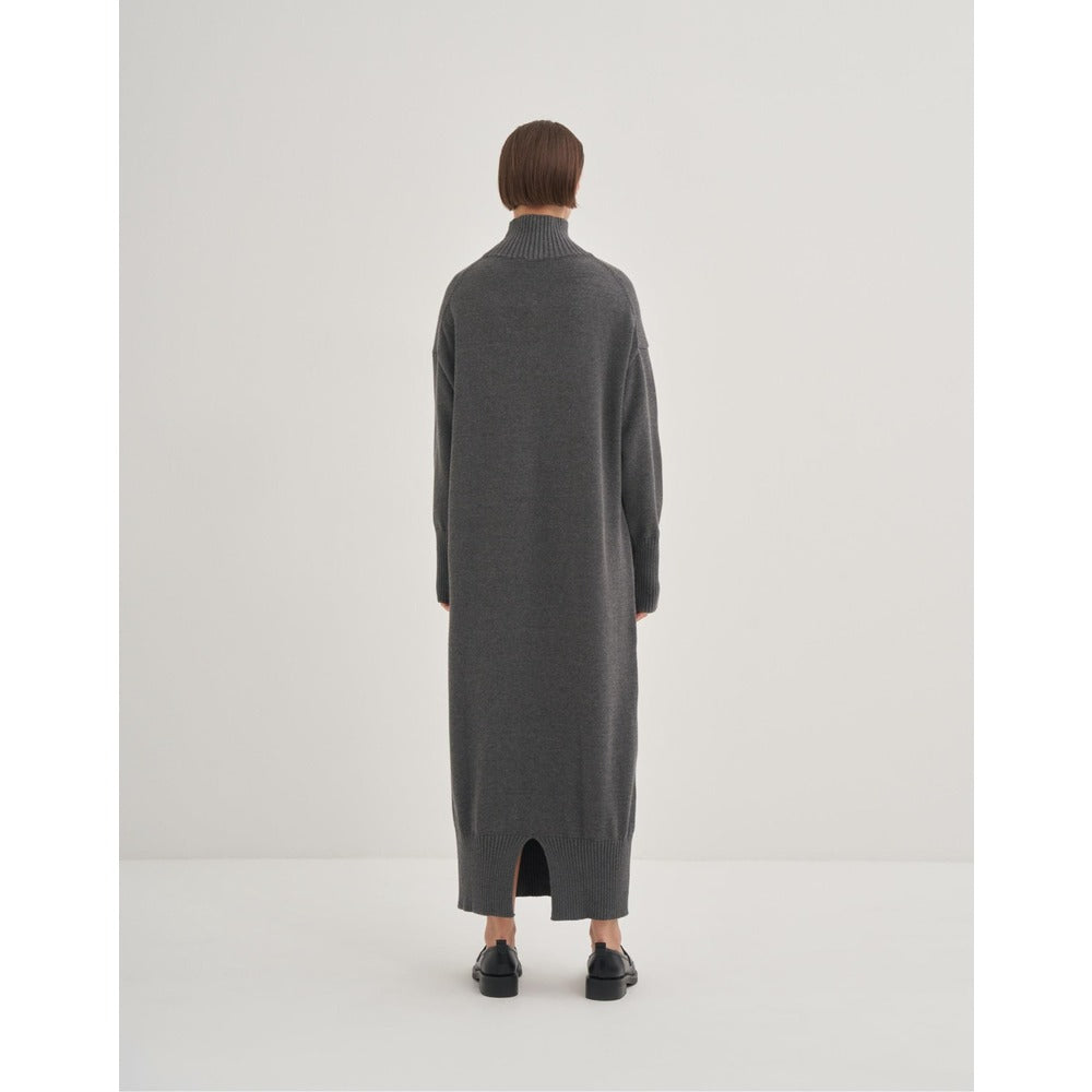 QOOQ Lav Elbise Füme