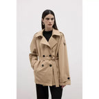 Rüzgarlıklı Midi Trençkot Camel