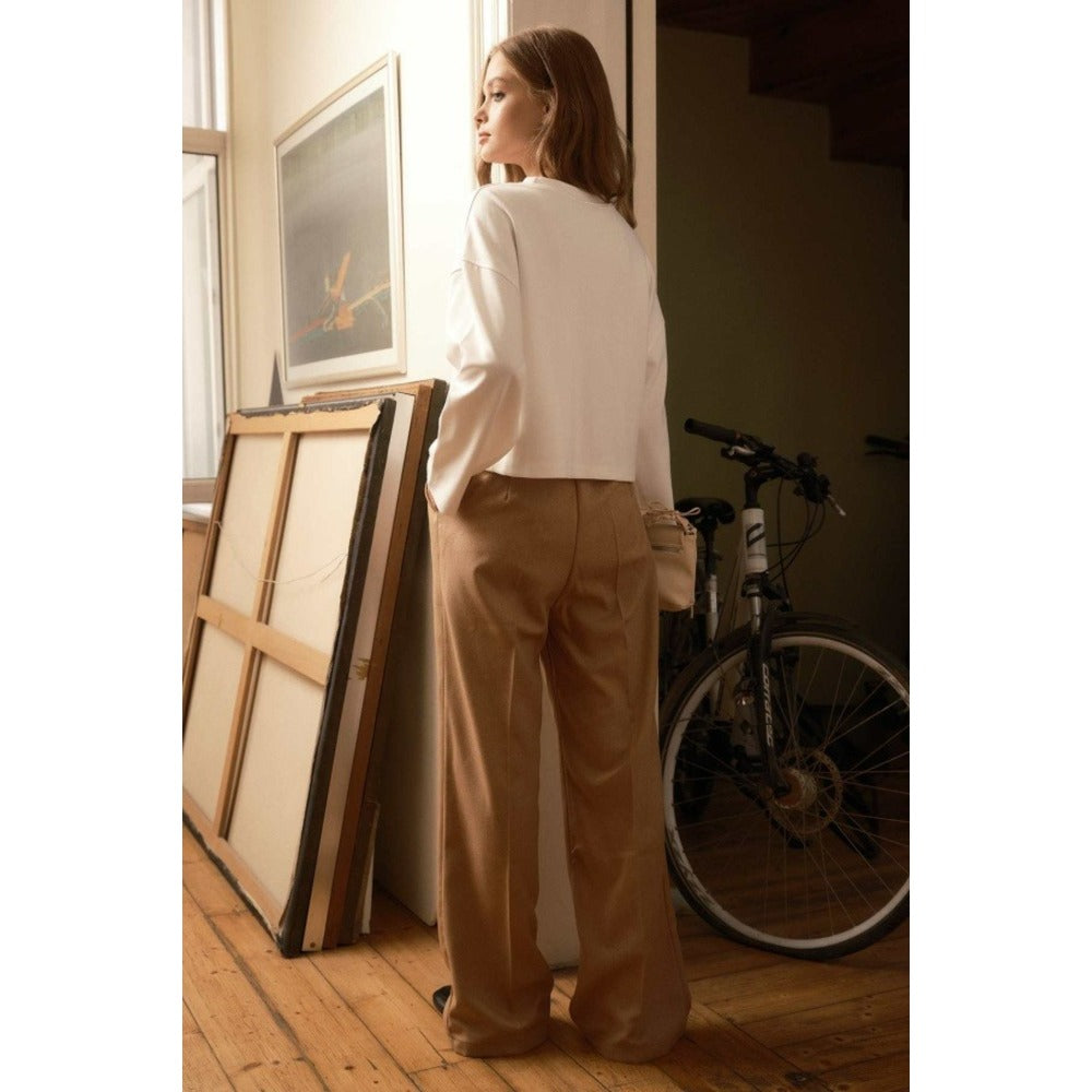 Premium Pileli Palazzo Pantolon