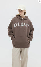 Şardonlu Baskılı Oversize Sweatshirt