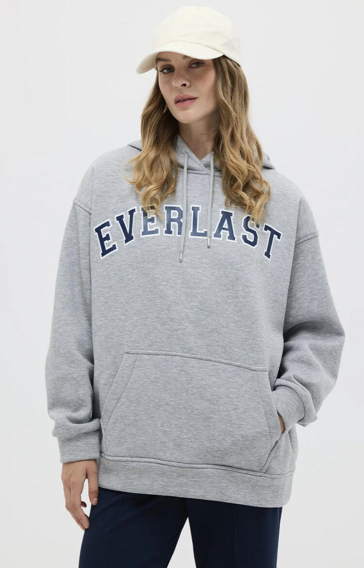 Şardonlu Baskılı Oversize Sweatshirt